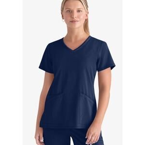 Grey's Anatomy 3-Pocket V-Neck Top for Women NWT